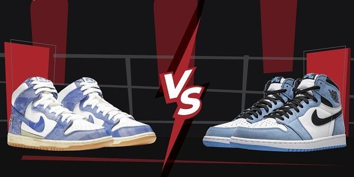 dunk high vs aj1