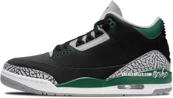 Jordan 3 Pine green - holiday jordans