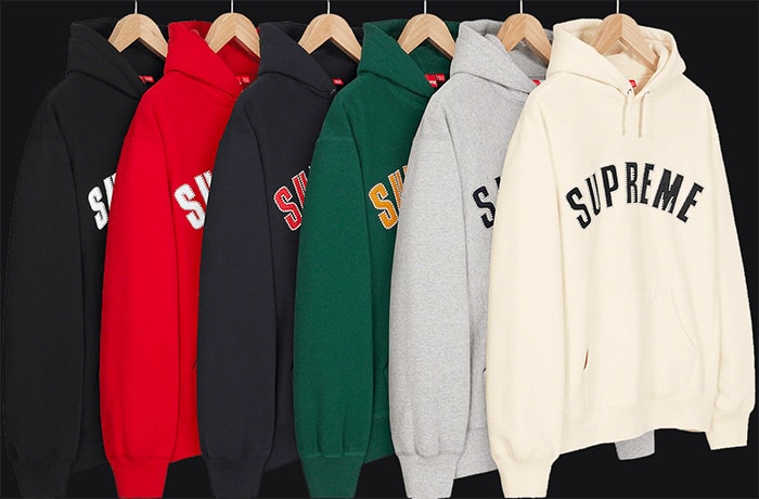 Supreme Multi Logo Hooded Sweatshirt Black Hoodie (FW21) - Size Medium