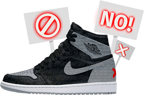 Jordan 1 rebellionaire mockup