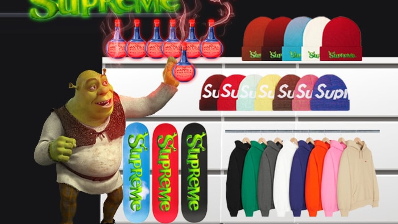 Supreme Shrek Sticker, Fall Winter 2021