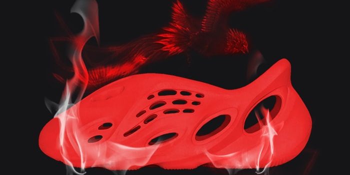 red yeezys - foam runner vermillion
