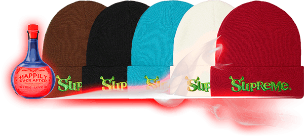 supreme shrek beanies