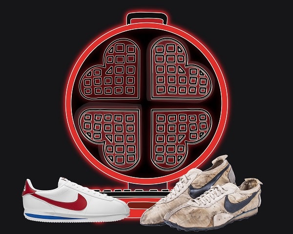 moon shoe and nike cortez