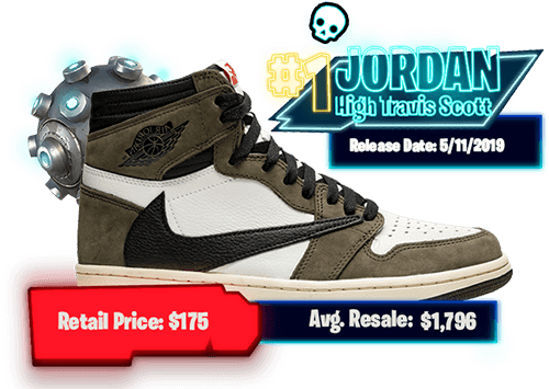 Jordan 1 High Travis Scott fortnite jordans