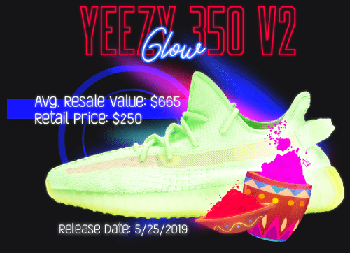 Yeezy 350 V2 Glow - colorful yeezys