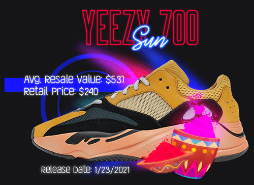 Yeezy 700 Sun - colorful yeezys