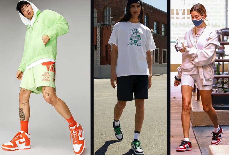 how to style dunks with shorts
