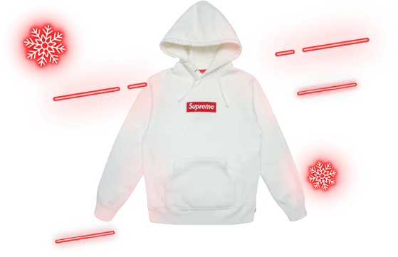 supreme box logo hoodie white