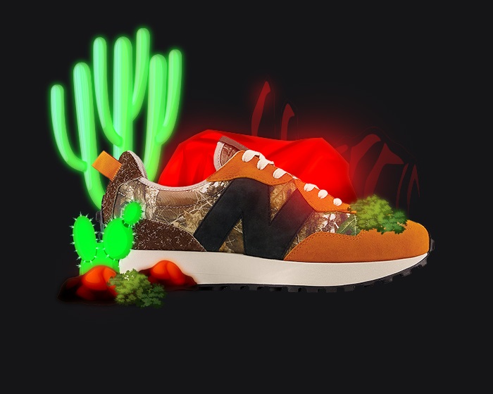 atmos new balance 327 realtree