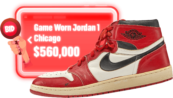 Game Worn Jordan 1 Chicago