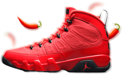 Jordan 9 Chile Red 2022