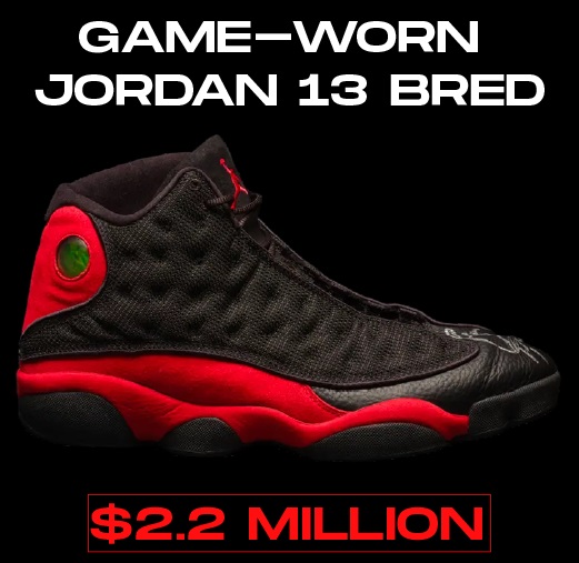 Most expensive sneakers auctions - Jordan 13 1998 NSB