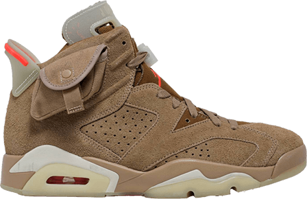 best jordan 6s - travis scott british khaki