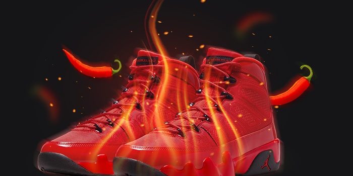 new jordan 9 chile red