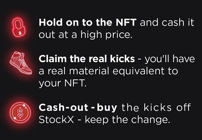 options for stockX NFTs
