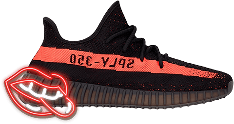 yeezy core black red 350