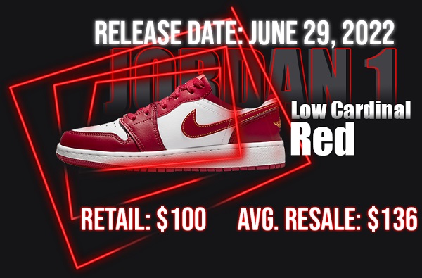 Jordan 1 Low Cardinal Red