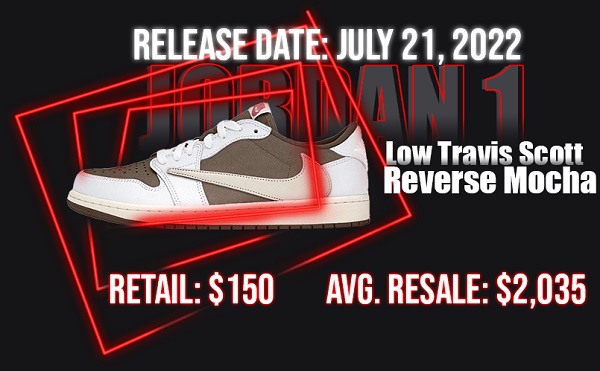 Jordan 1 Low Travis Scott Reverse Mocha