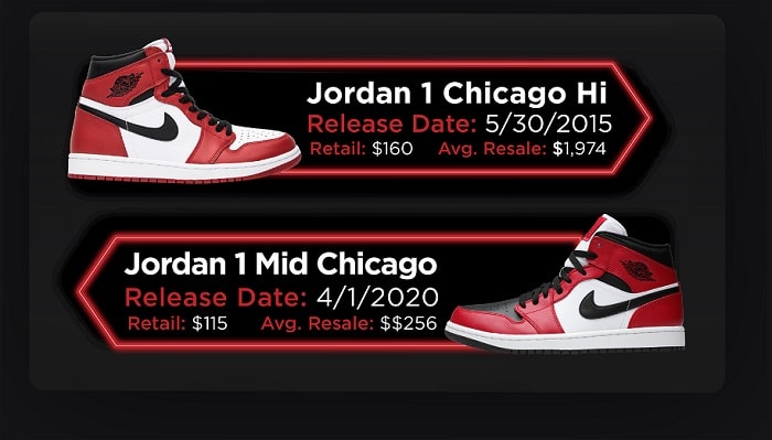 Jordan 1 chicago mid