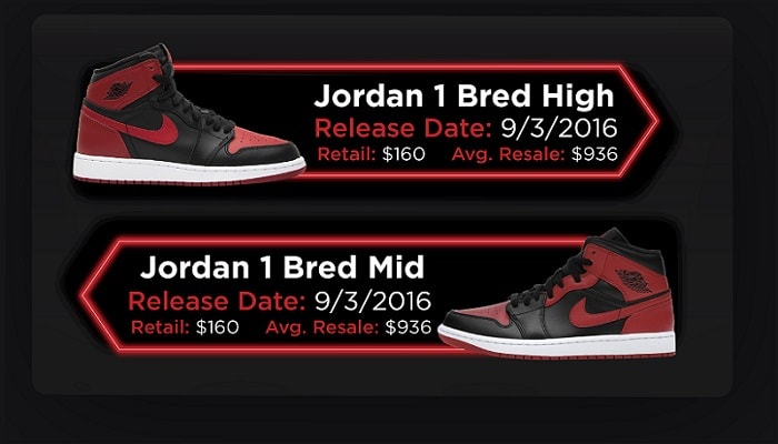 jordan 1 alternatives - banned bred