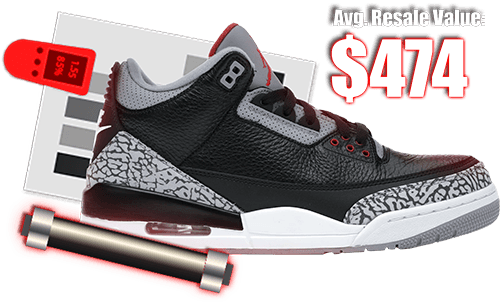 Black Jordans - Jordan 3 Black Cement