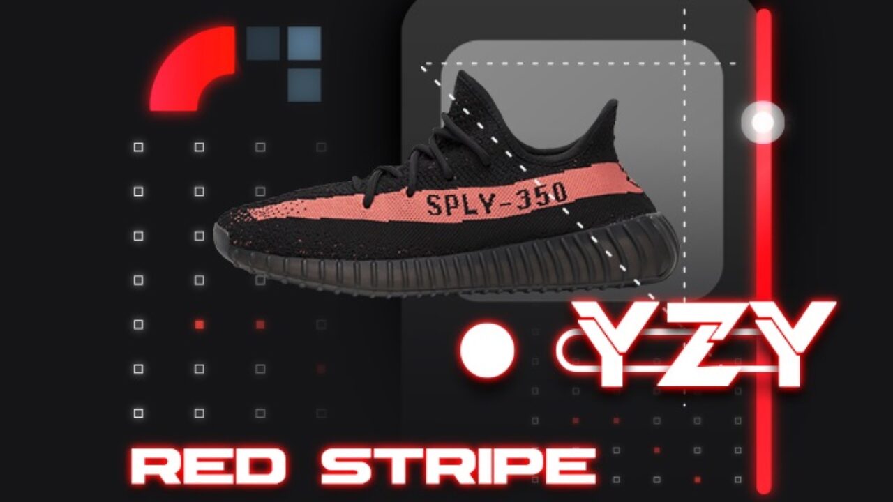 yeezy sply 350 black red