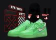 off white air force 1 green