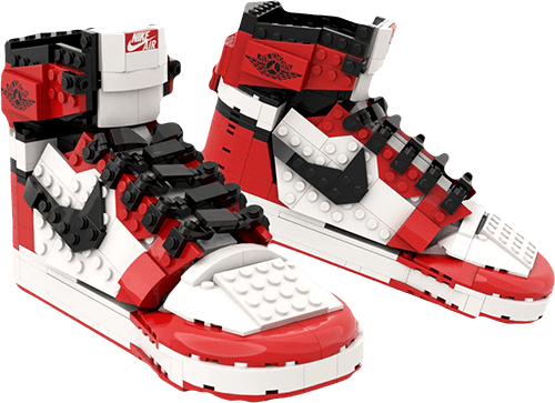 weird shoes - lego jordans NSB