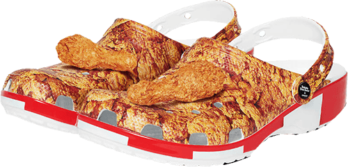 Crocs KFC food themed sneakers NSB