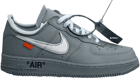 Grey off white air force 1 low NSB