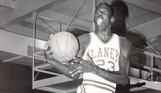 Michael Jordan 23 Laney High School Buccaneers Blue Basketball