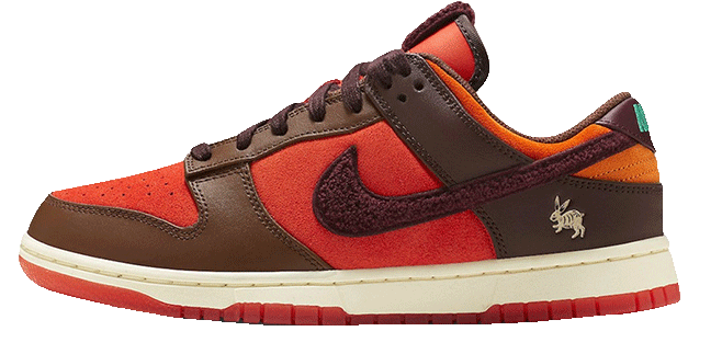 Nike Dunk Low year of the rabbit NSB orange brown