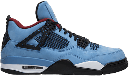 Friends and family shoes - travis scott Jordan 4 uni blue