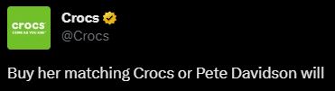 Why are crocs so popular stocks graph NSB funny tweets