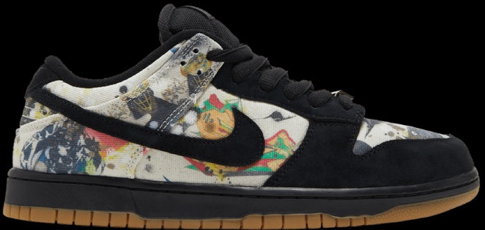 rammellzee new supreme dunks black NSB