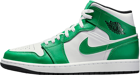 Jordan 1 mid lucky green NSB