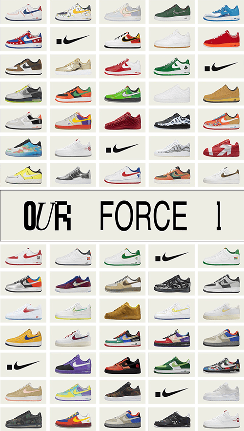 Nike Launches Its Our Force 1 Collection Under New .SWOOSH Platform