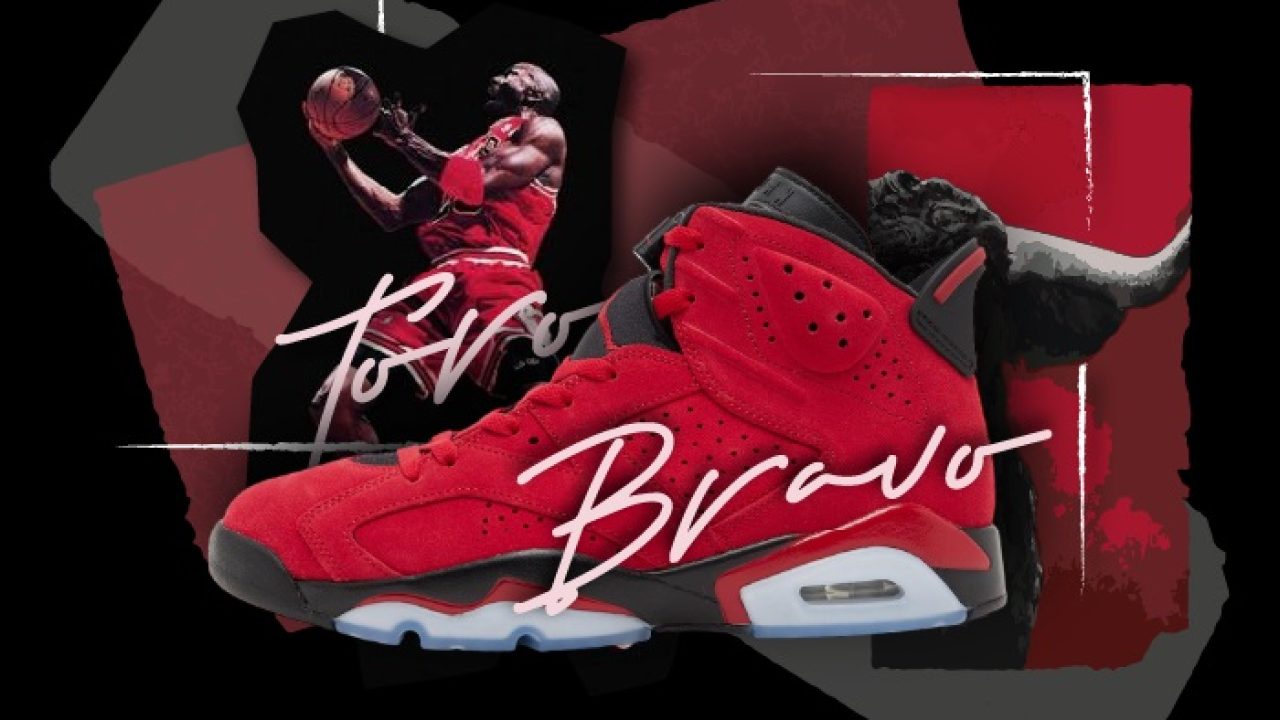 All red jordan 6 discount