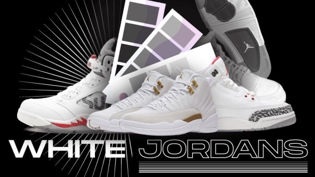 All white hotsell jordans retro