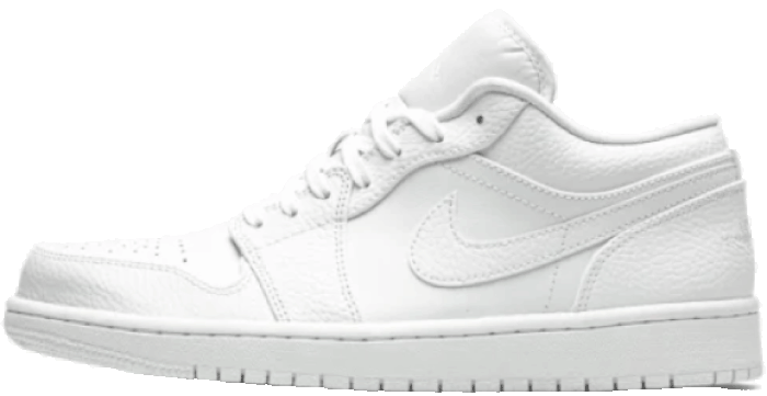 white jordans jordan 1 low triple white concord NSB