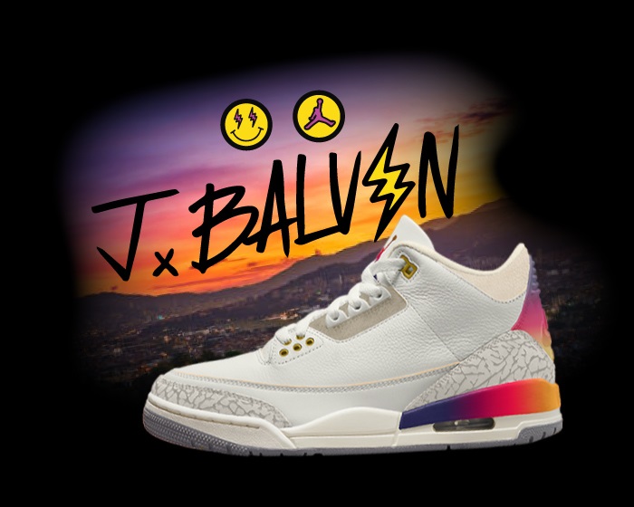 J Balvin Jordan 3 Medellin Sunset NSB