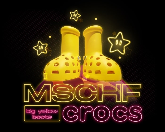 MSCHF Crocs Big Yellow Boots NSB