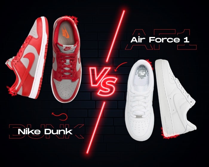 Nike Dunk vs air force 1 NSB
