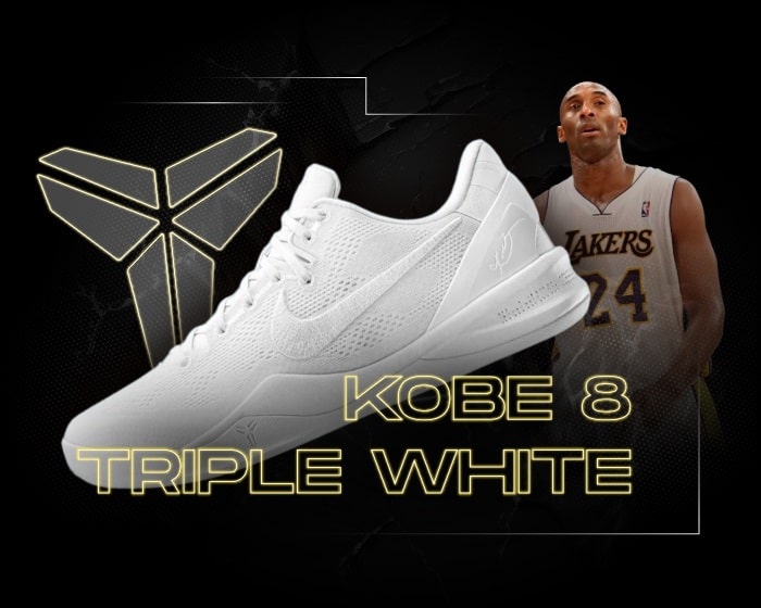 Kobe 8 Triple White NSB