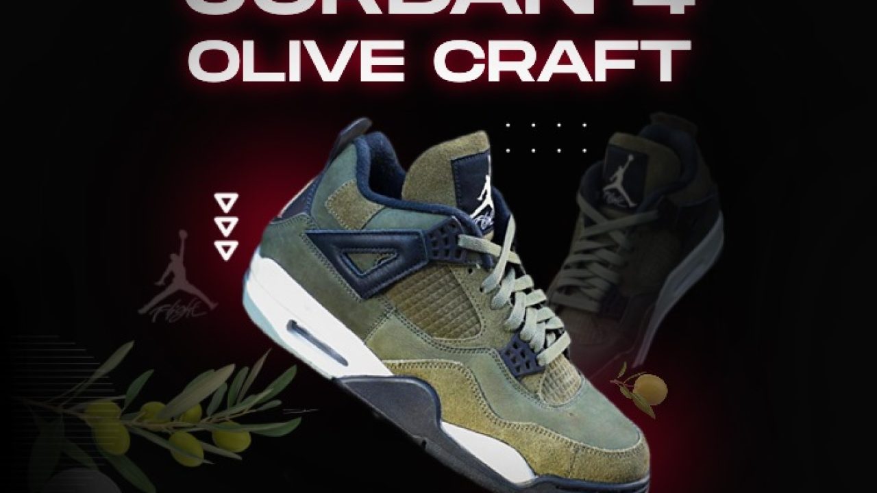 The Air Jordan 4 Craft Olive Releases Sooner Than Expected!