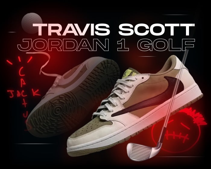 Travis Scott Jordan 1 Golf Kicks NSB