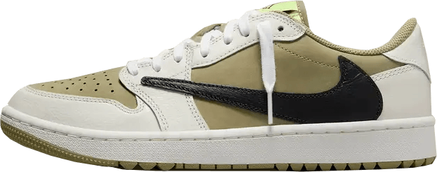 Travis Scott Jordan 1 Golf Low Reverse Swoosh NSB