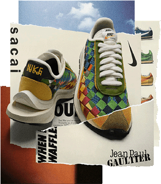 Jean Paul Gaultier Sacai Nike multicolor NSB