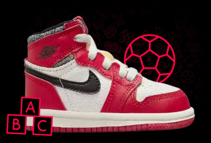 kids sneakers Jordan 1 lost and found TD